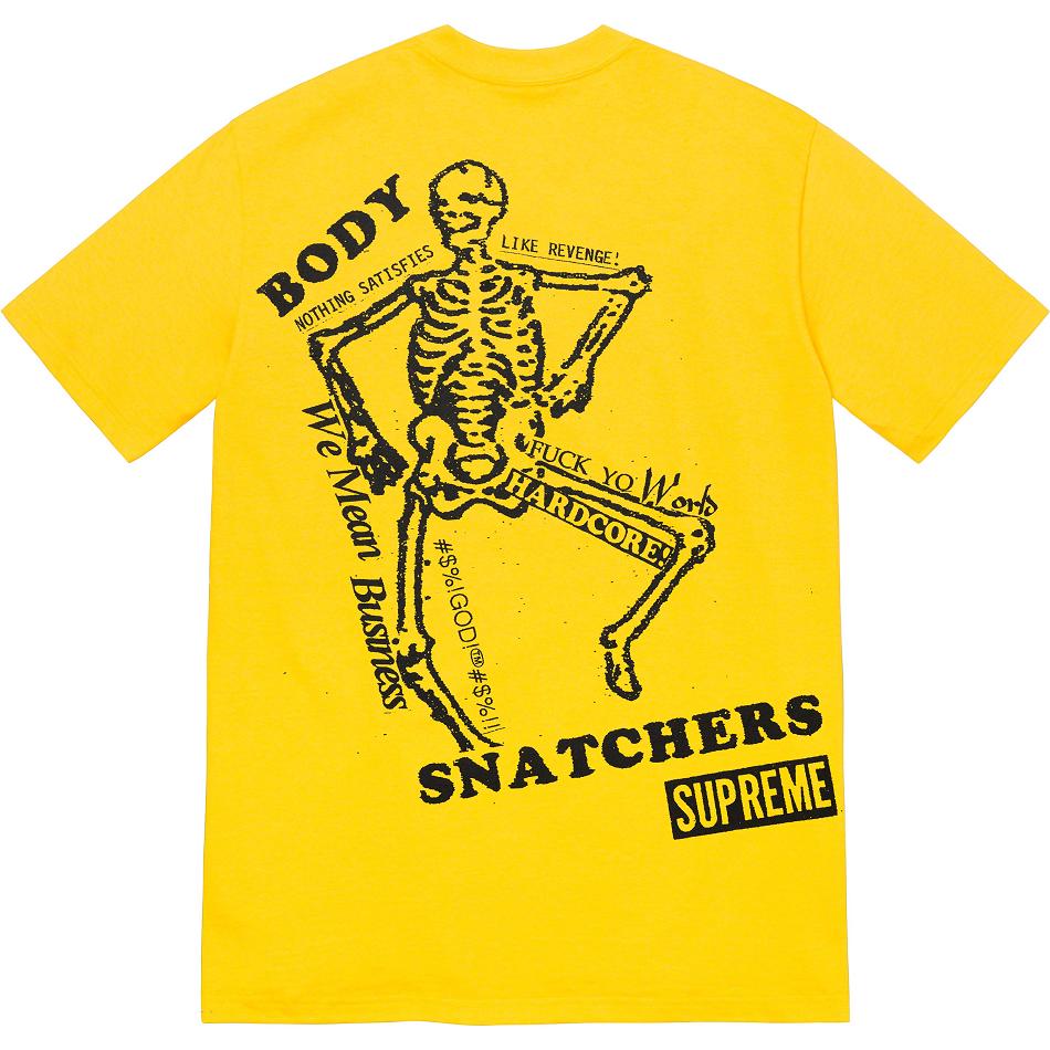 Camiseta Supreme Body Snatchers Tee Amarillo | Supreme 388SO